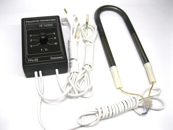 Терморегулятор с нагревателем (термостат) для погреба, омшаника ТРо-02